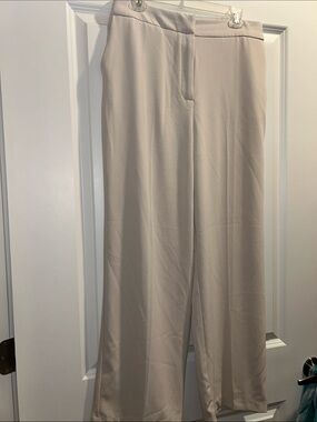 Rachel Zoe Wide-Leg Dress Pants in Light Taupe